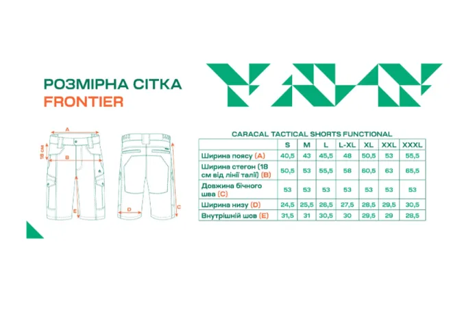 Шорты Frontier CARACAL Ripstop/Cordura Coyote Фото 4